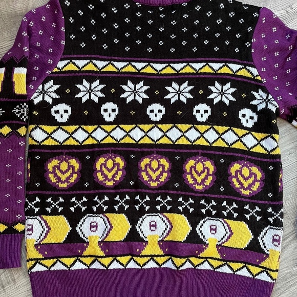 Voodoo Ranger knit beer crewneck Fair Isle ugly sweater holiday Christmas XL - Picture 7 of 7